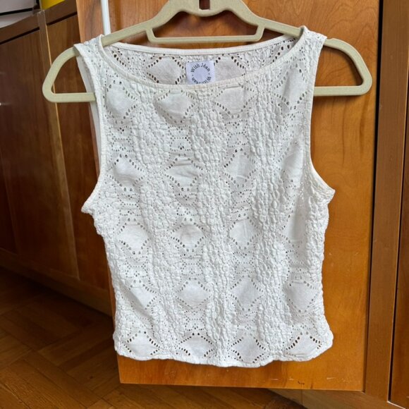 White Maeve Top (sz M) - Picture 4 of 13